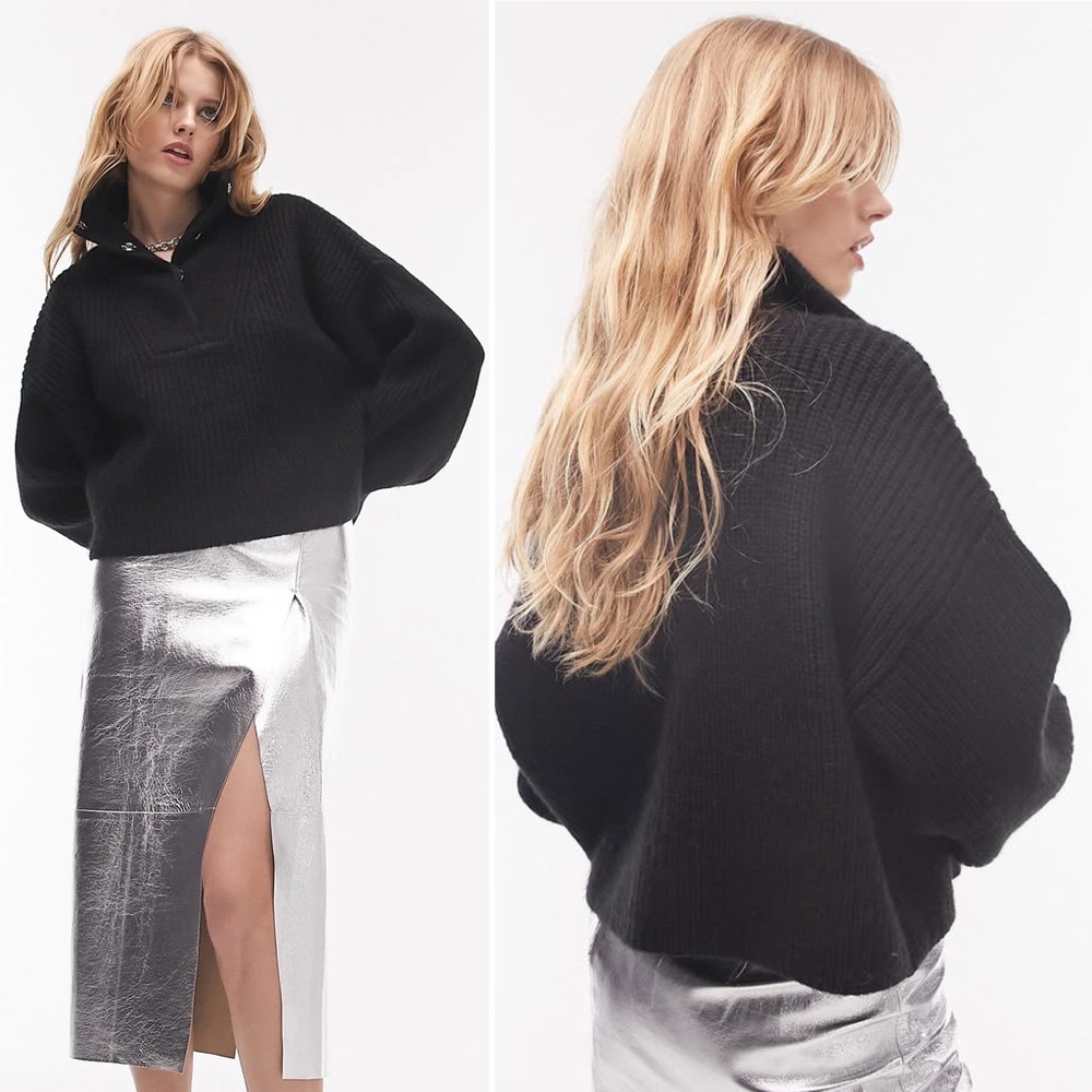 TOPSHOP Polo Sweater